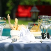 Essen auf der Terrasse